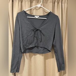 Topshop Crop Tie Top